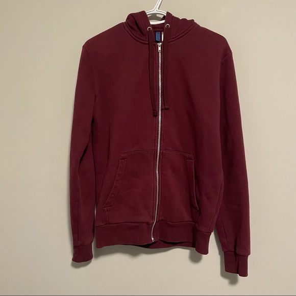 Maroon Zip Up Hoodie - Picture 1 of 3